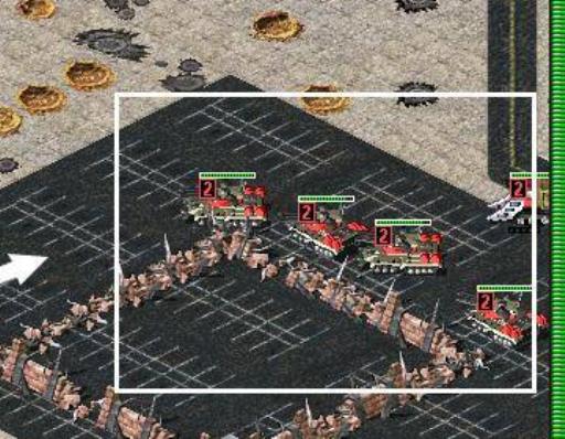 红警怎么整齐列队?4