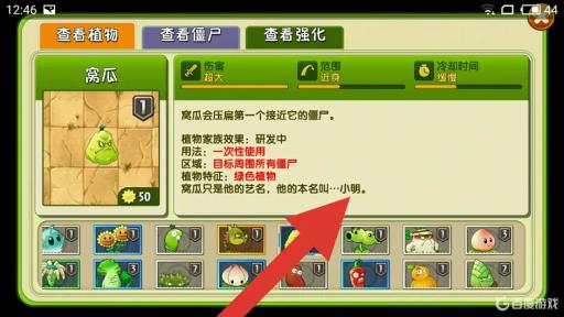 植物大战僵尸窝瓜的本名是什么?1