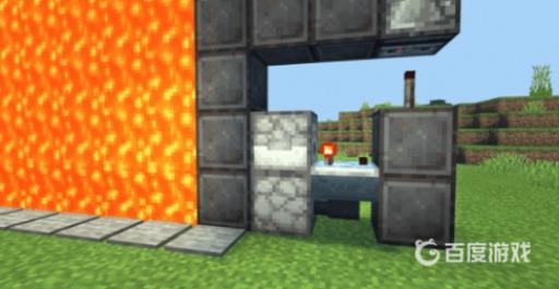 我的世界岩浆门怎么制作?22