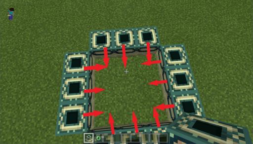 我的世界创造模式末地传送门怎么做?4