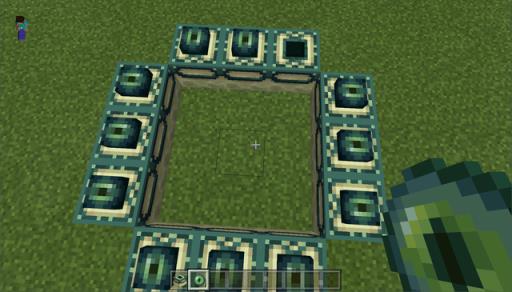 我的世界创造模式末地传送门怎么做?5