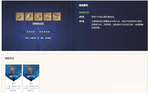 原神3.2森林记忆圣遗物在哪刷?2