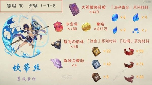 原神4.2坎蒂丝满级养成攻略1