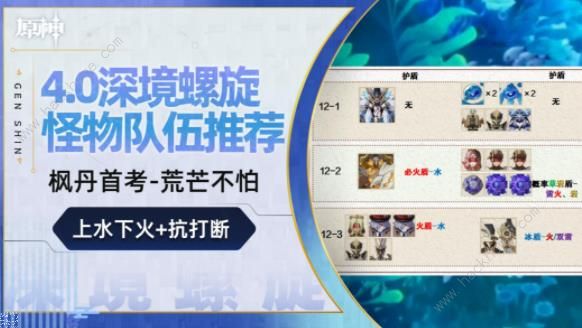 原神1.0深渊攻略1