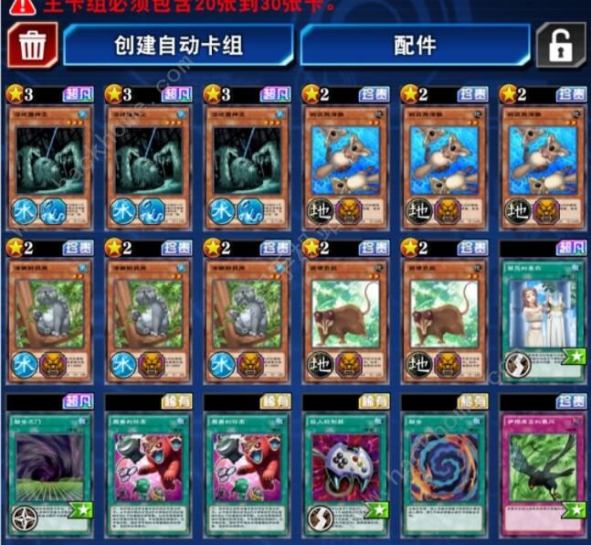 游戏王决斗链接融合树袋熊卡组推荐1