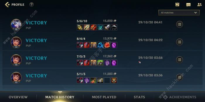 英雄联盟手游Requirements3