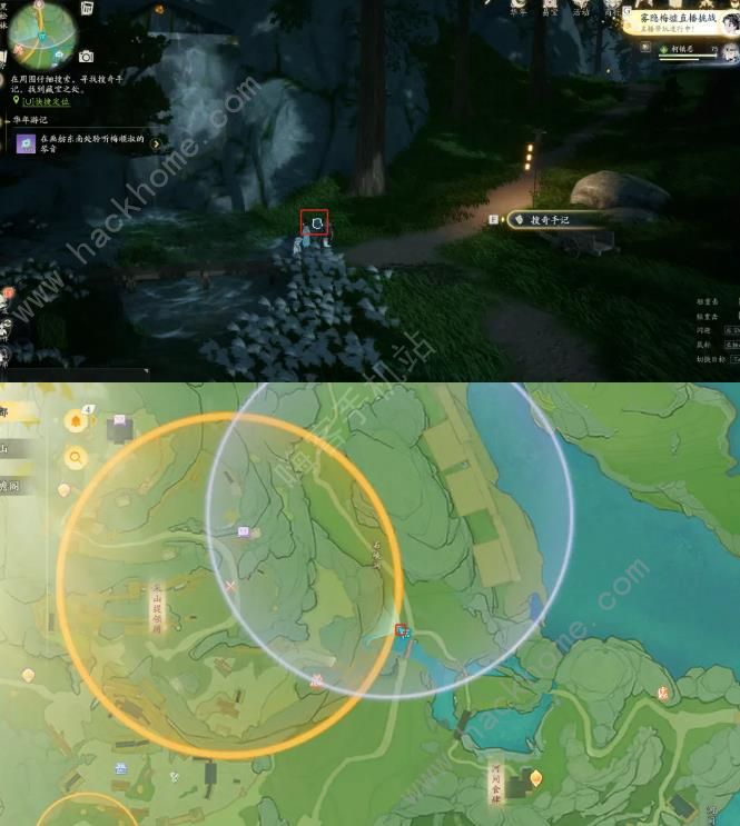 射雕手游黑松林进阶宝藏图位置大全6