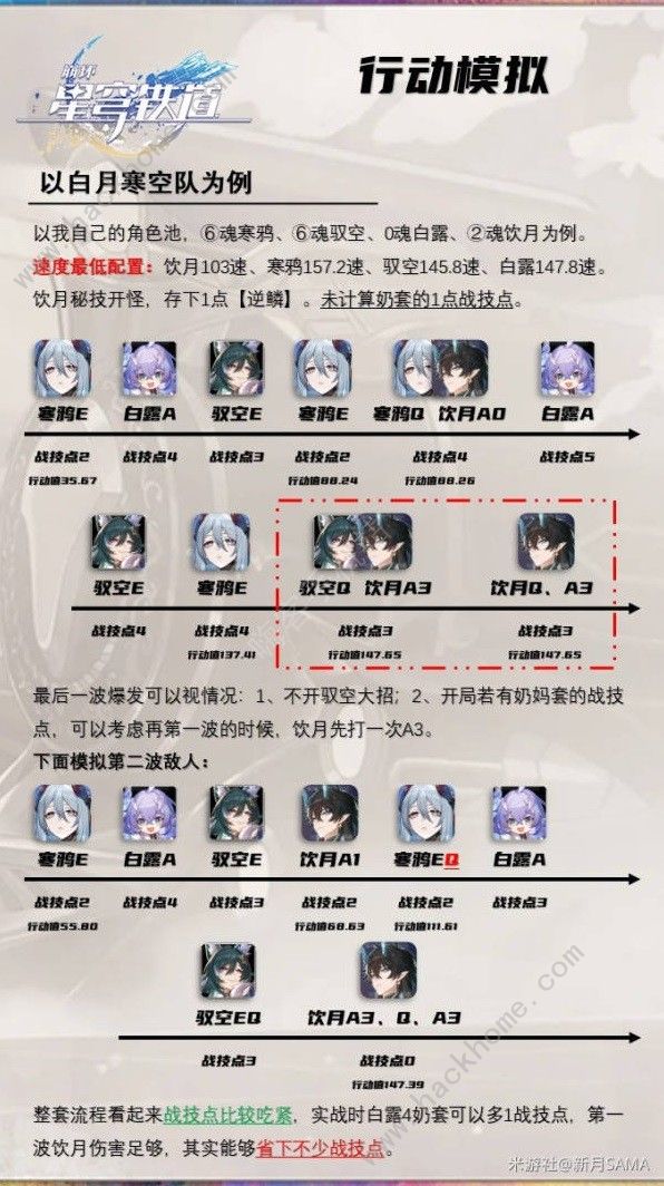 崩坏星穹铁道寒鸦速推阵容推荐3