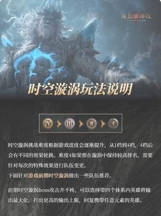 龙息神寂时空涡流队伍怎么搭配1