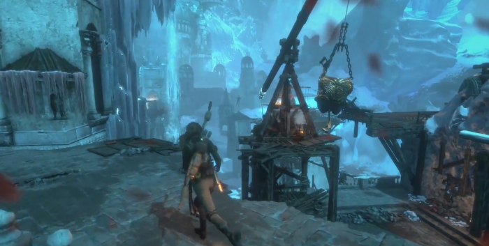 古墓丽影那个水闸门怎么过2