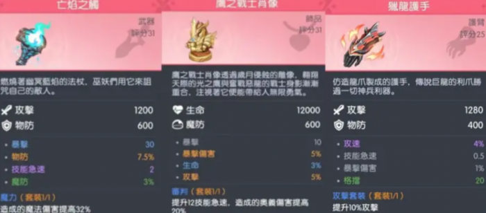 龙魂旅人阿瑞斯装备怎么搭配4