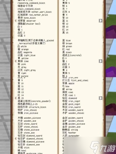 我的世界命令怎么输入1