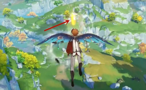 原神飞行挑战第五关风中杂碍任务速通攻略4