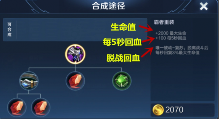 王者荣耀肉装备怎么出装3