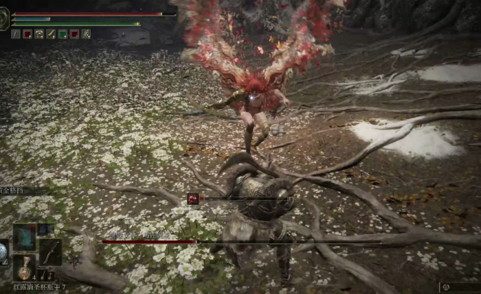 艾尔登法环怎么样双手持刀打怪3