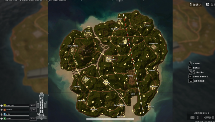 绝地求生地图怎么测距1