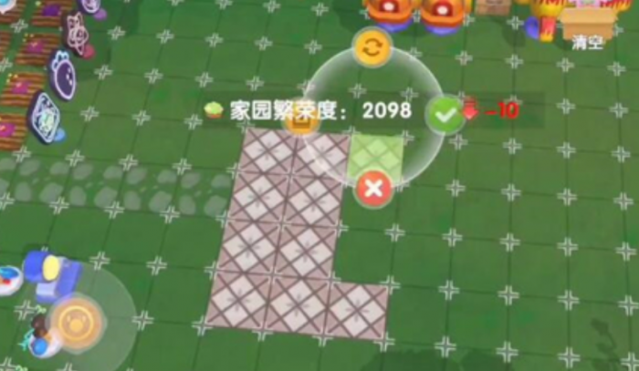 摩尔庄园怎么在更高空中放家具3