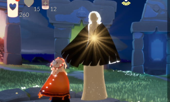 光遇黑斗篷配无脸怎么搭配1