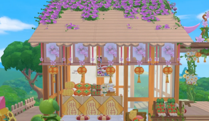 摩尔庄园家具怎么上下两层1