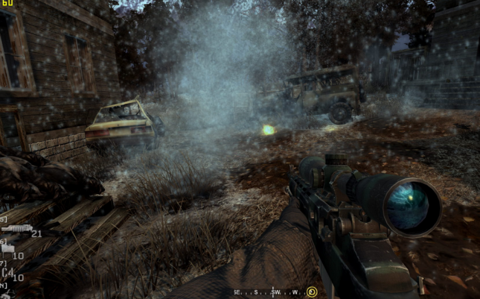 使命召唤4怎么过狙击关3