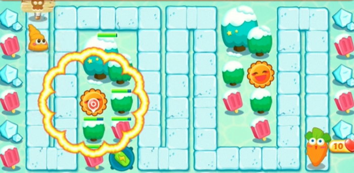 保卫萝卜2第十五关怎么打才能赢1