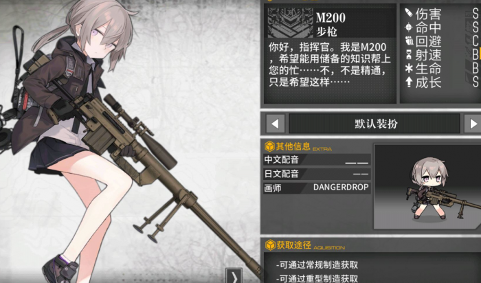 少女前线m200值得练吗1