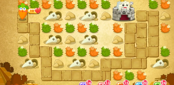 保卫萝卜二第72关怎么过1