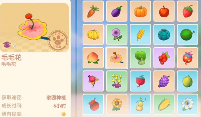 摩尔庄园怎么收获6朵毛毛花2