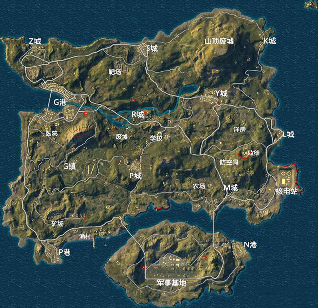 绝地求生都有什么地图1