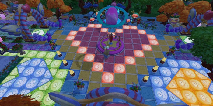 摩尔庄园家园门口的地砖怎么铺2