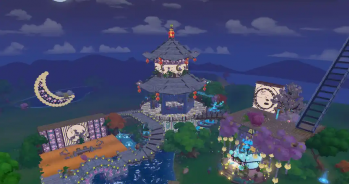 摩尔庄园怎么制作可以爬的九层塔2