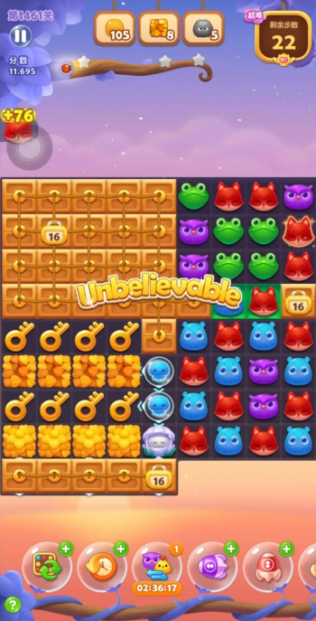 开心消消乐1461关怎么过2