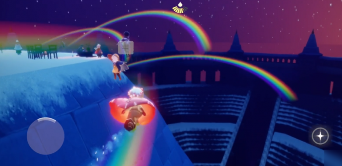 光遇彩虹如何平放3