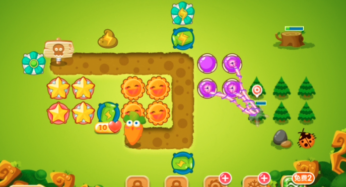 保卫萝卜2第十七关怎么打才能赢2