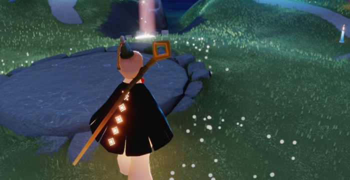 光遇怎么用烟花棒吊在空中3