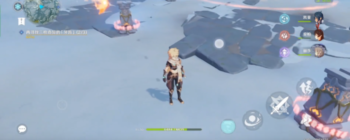 原神雪地3个精灵如何点燃石柱1