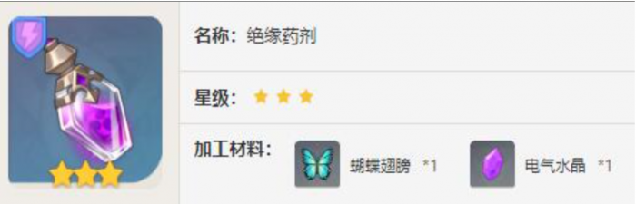 原神绝缘药剂有什么用1