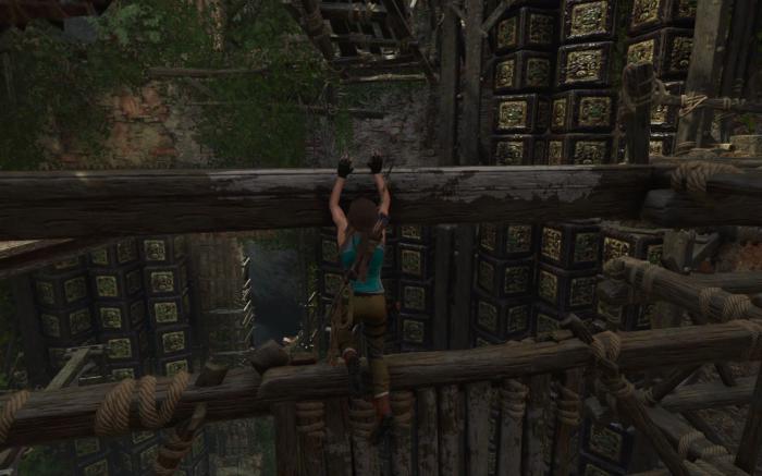 古墓丽影暗影怎么荡绳子2