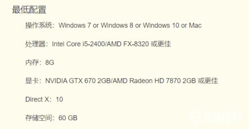 方舟生存进化的配置要求高吗?2